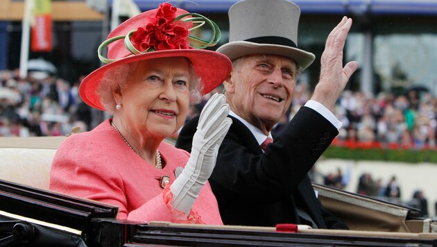 Queen Elizabeth und Prinz Philip (Bild: AP)