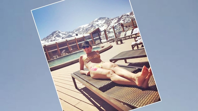 Julia Mancuso kämpft sich nach ihrer Verletzung zurück - und genießt zwischenzeitlich die Sonne. (Bild: Instagram)