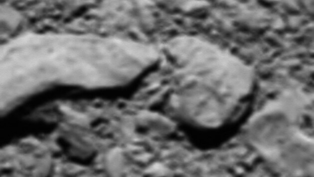 Das letzte Foto von "Rosetta" vor dem Aufprall (Bild: ESA)