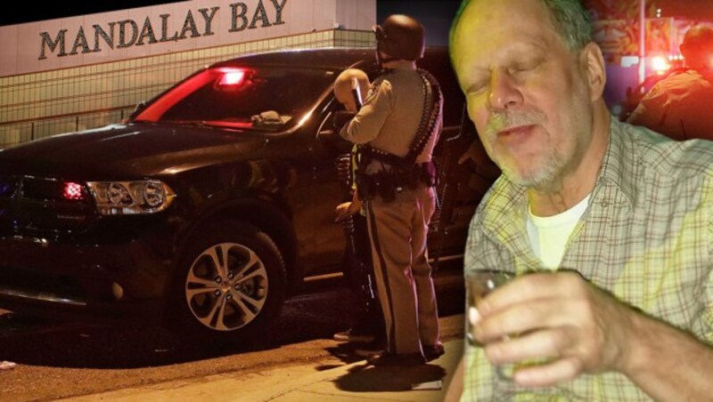 Stephen Paddock soll "ein Soldat des IS" gewesen sein. (Bild: AP, twitter.com, krone.at-Grafik)