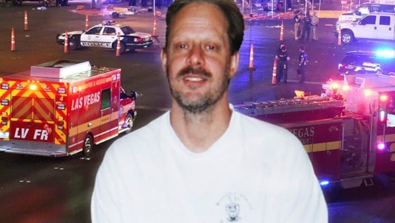 Stephen Paddock, ein vermögender und zuvor unauffälliger Mann mit einer Leidenschaft für Glücksspiel (Bild: AFP/Ethan Miller, AP/John Raoux, krone.at-Grafik)