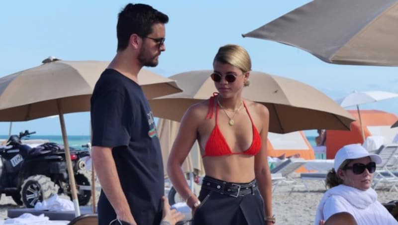 Scott Disick und Sofia Richie im September in Miami (Bild: www.PPS.at)