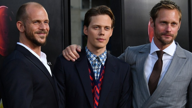 Die Brüder Gustaf, Bill und Alexander Skarsgard (von links) (Bild: 2017 Getty Images)