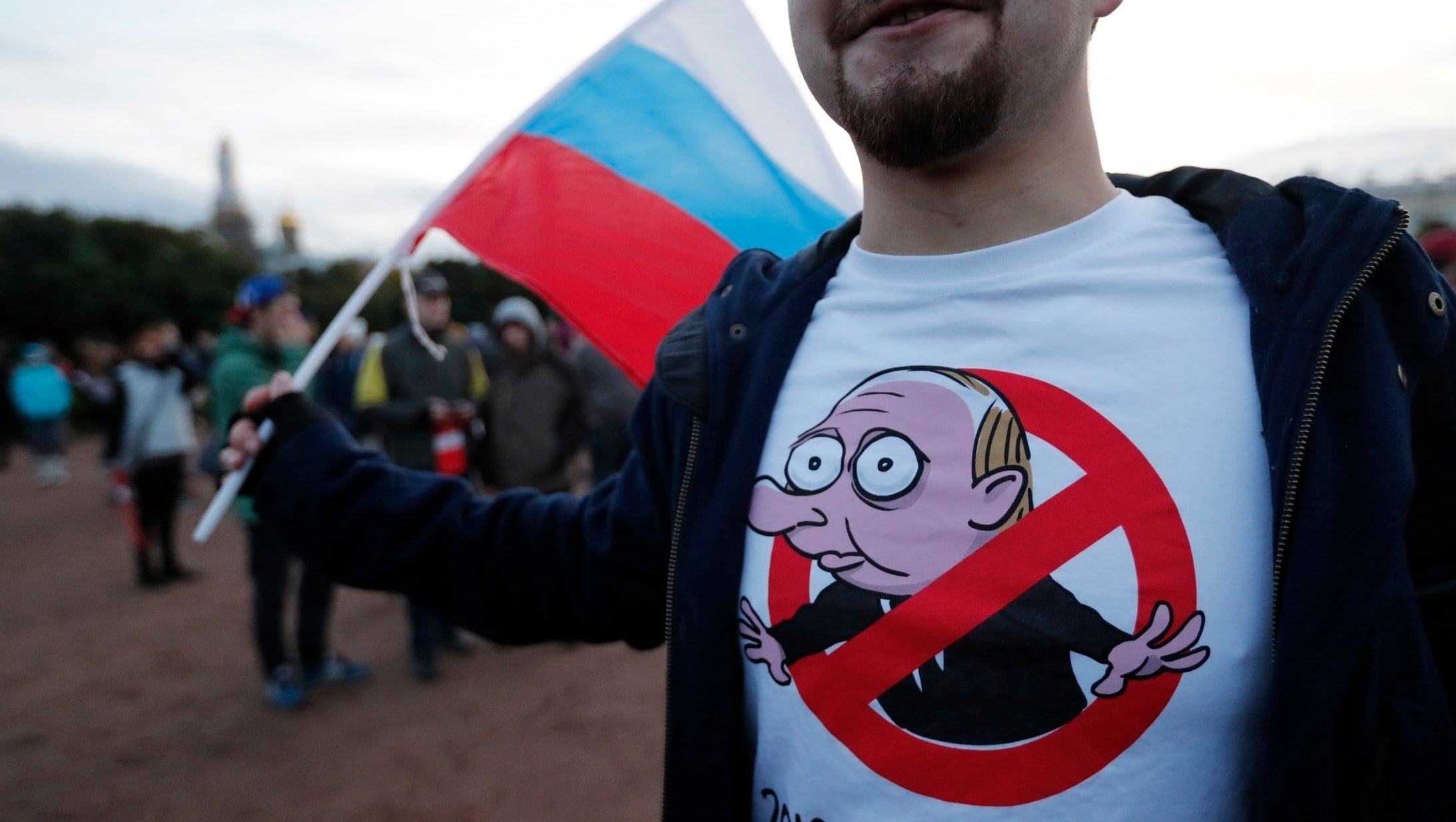 In Dutzenden Städten Proteste als &quot;Geschenk&quot; zu Putins 65. Geburtstag