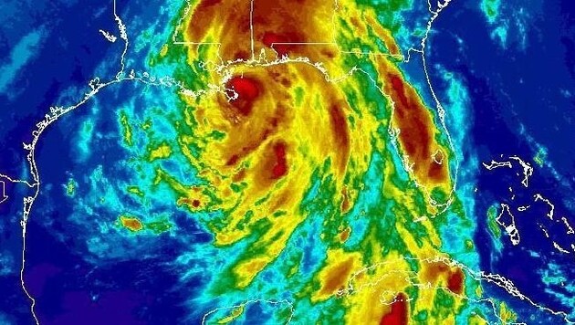 Satellitenaufnahme des Hurrikans "Nate" (Bild: NOAA)
