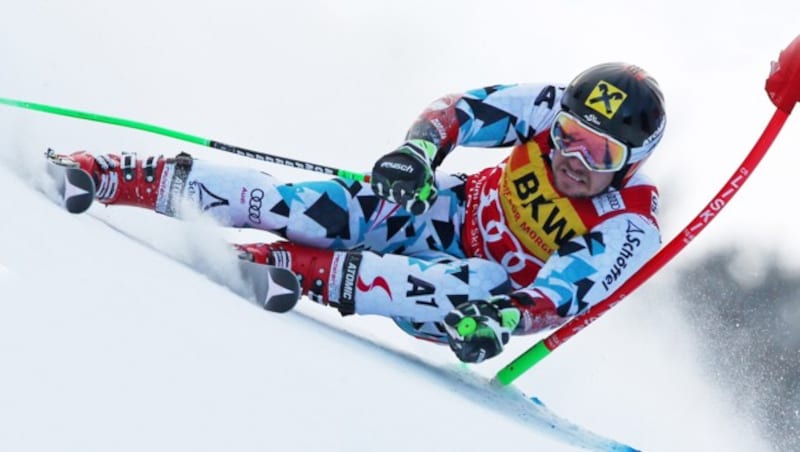 Marcel Hirscher auf dem Weg zu Platz zwei (Bild: GEPA)