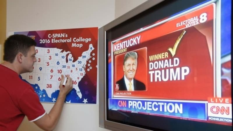Kentucky ist einer der ersten Bundesstaaten, der einem der beiden Kandidaten zugeschlagen wird. (Bild: AFP)