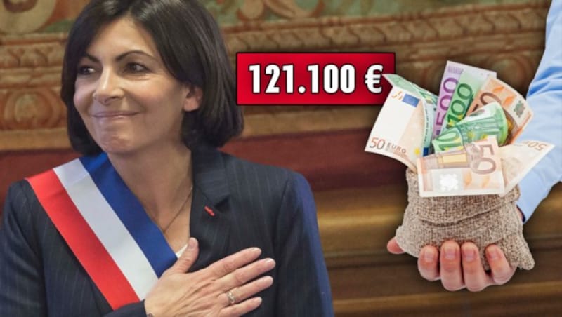 Paris: Anne Hidalgo erhält 121.100 Euro im Jahr. (Bild: AP, thinkstockphotos.de)