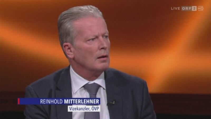 Vizekanzler Mitterlehner bei "Im Zentrum" (Bild: ORF)