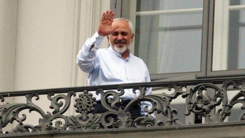 Irans Außenminister Mohammad Zarif in Wien (Bild: AP)