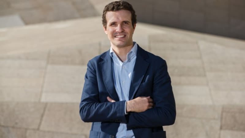 Pablo Casado, der Sprecher der Volkspartei (PP) von Ministerpräsident Mariano Rajoy (Bild: AFP PHOTO/ CESAR MANSO CESAR MANSO)