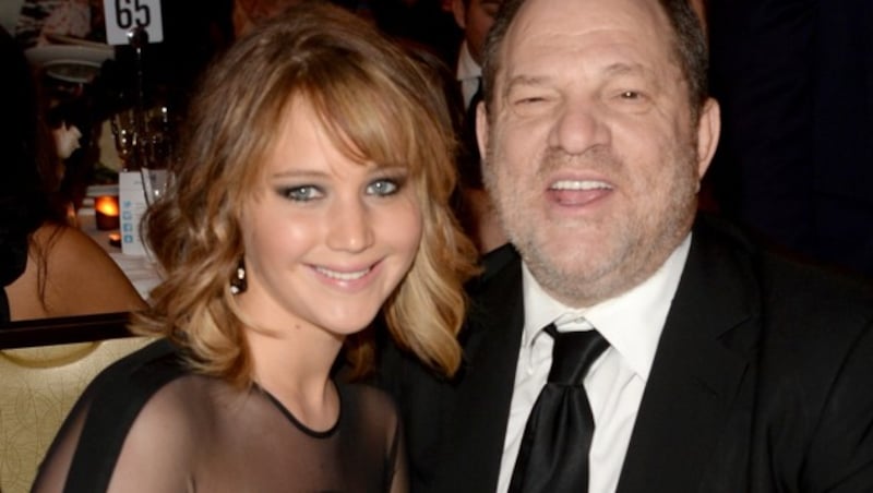 Jennifer Lawrence und Harvey Weinstein (Bild: 2013 Getty Images)