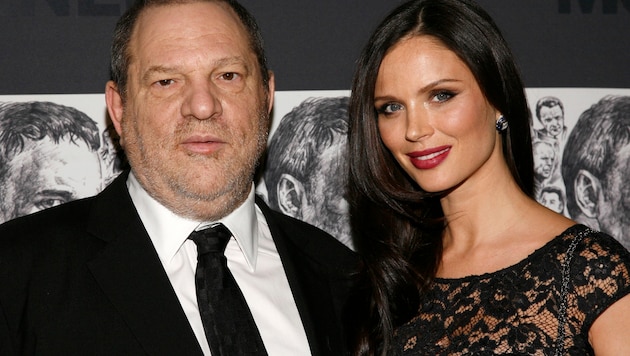 Harvey Weinstein mit seiner Noch-Ehefrau Georgina Chapman (Bild: AP)