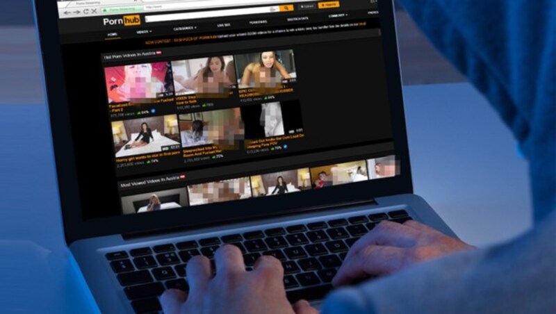 Ein Kunde erkannte Wells offenbar, nachdem er im Internet einige ihrer Videos gesehen hatte. (Bild: Pornhub, thinkstockphotos.de)