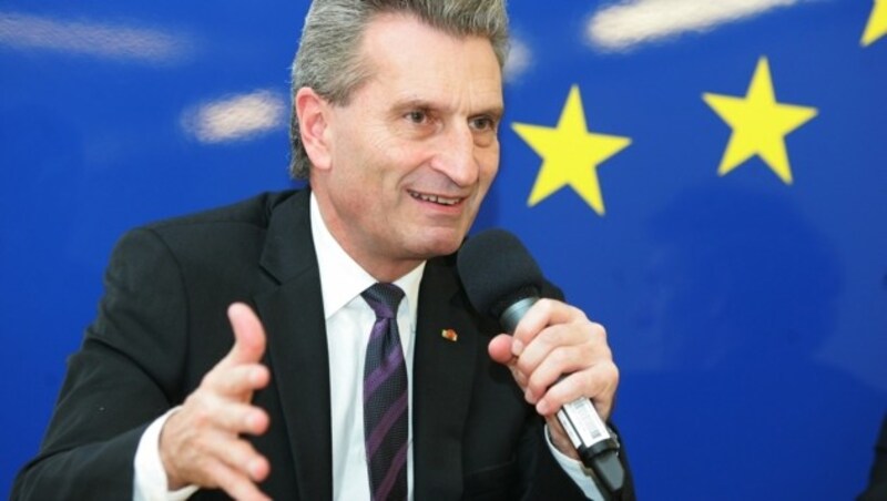 EU-Budgetkommissar Günther Oettinger (Bild: APA/Hautzinger)