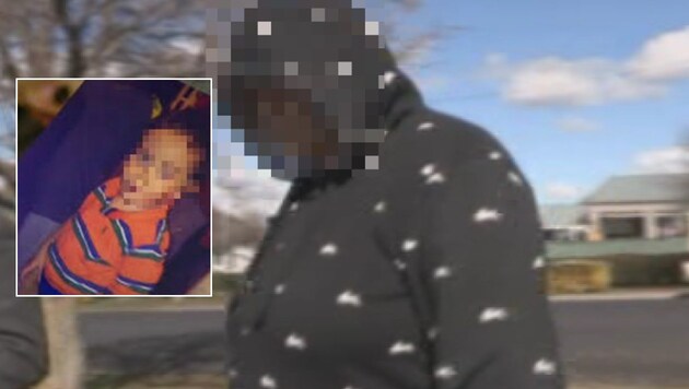 Weil er dem Vater so ähnlich sah, wurde der kleine Joseph (kl. Bild) von seiner Mutter getötet. (Bild: NSW Police)