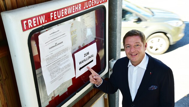 "Villach bleibt rot", atmete Bürgermeister Günter Albel am Wahlsonntag auf. (Bild: Wernig)
