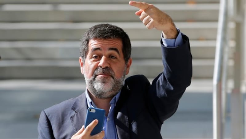 Jordi Sanchez, Präsident der Catalan National Assembly (Bild: AP)