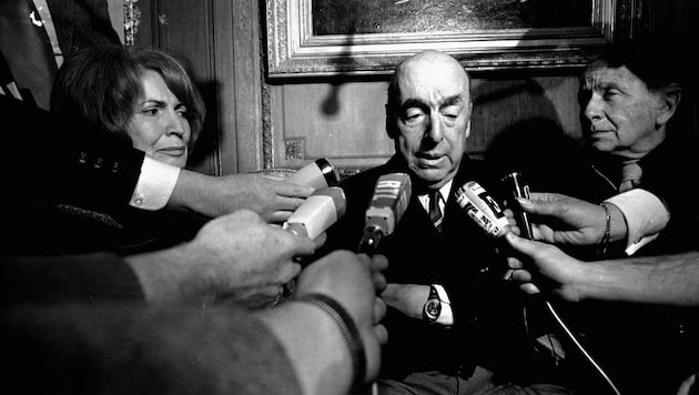 Schriftsteller Pablo Neruda 1971 (Bild: Associated Press)