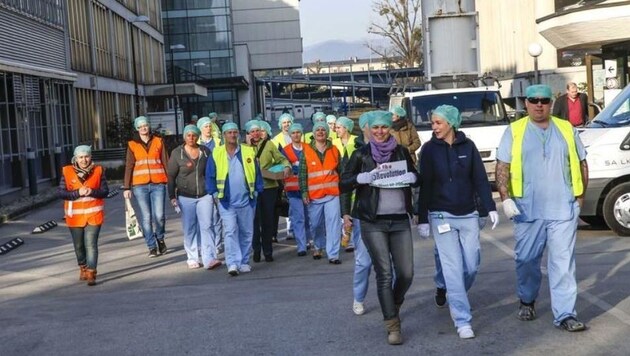 Ärzte-Streik (2015) auch in Salzburg (Bild: Markus Tschepp)