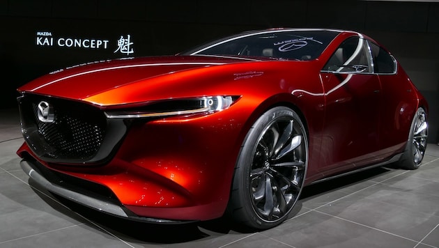 Aus Kai mach 3: Das Mazda Kai Concept könnte der künftige Mazda3 werden. (Bild: Stephan Schätzl)