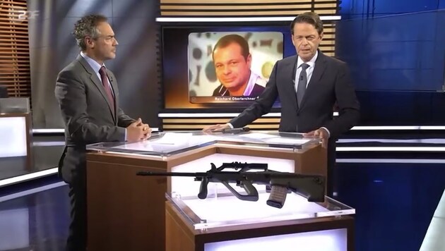 Oberst Türk erhofft sich durch die TV-Sendung neue Hinweise zum unbekannten Mörder (Bild: Screenshot ZDF)