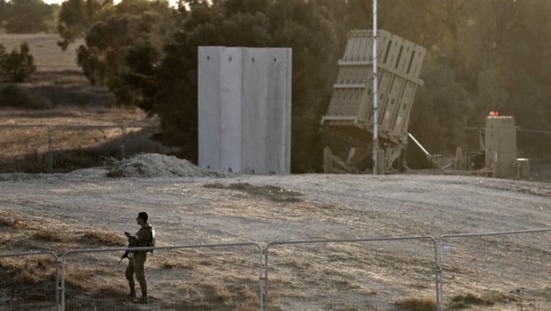 Das israelische Raketenabwehrsystem Iron Dome (Bild: AFP)