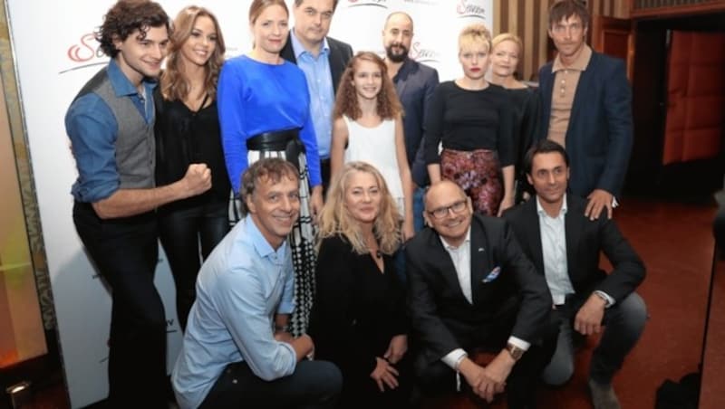 Die "Trakhenerblut"-Crew bei der Premiere im Filmcasino (Bild: Kristian Bissuti)