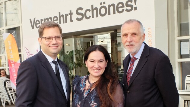 Sascha Berndl, Petra Krassnitzer, Franz-Schwartz (v.l.) (Bild: © Breneis/INFOSCREEN)