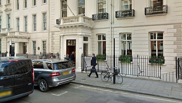 Der Savile Club in der Brook Street 69 in London (Bild: Google Street View)