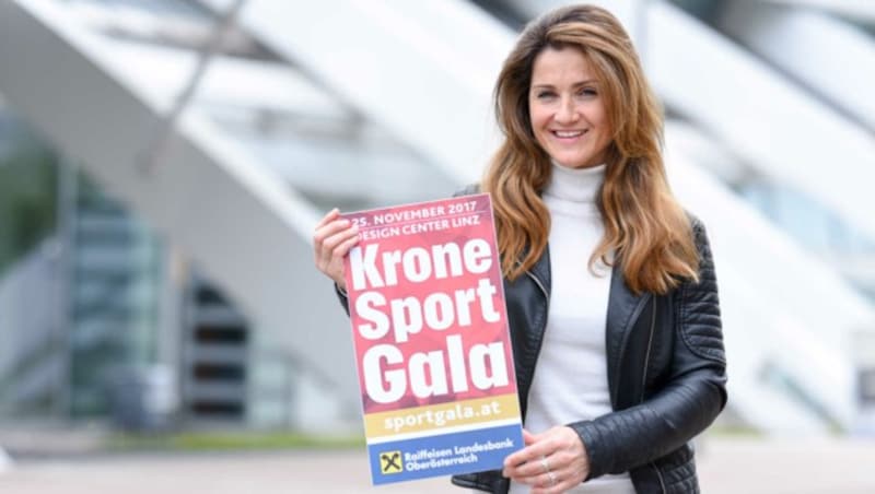 Die ehemalige Ski-Doppelweltmeisterin Elisabeth Görgl wird bei der "Krone-Sport Gala rocken. (Bild: Markus Wenzel)