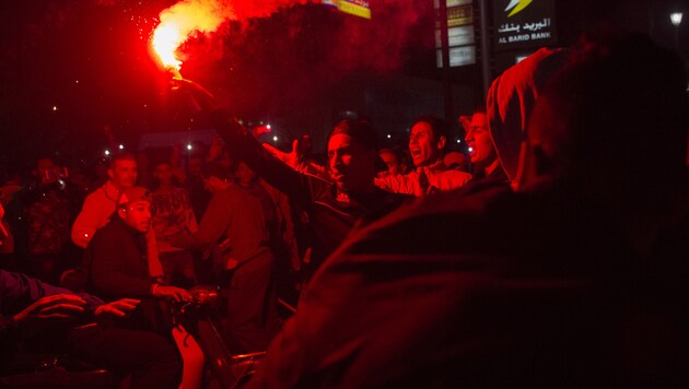 Marokkanische Fans in Marrakesch (Symbolbild) (Bild: AFP)