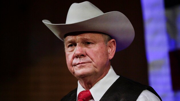 Roy Moore tritt gerne mit Cowboyhut auf (Bild: The Associated Press)