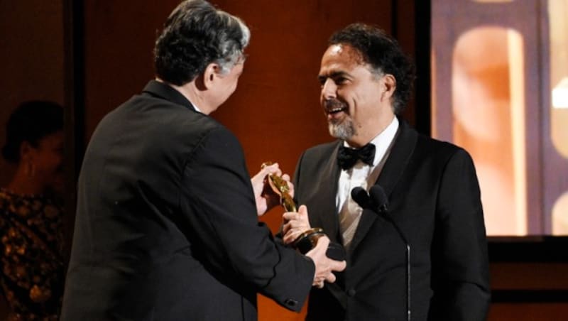 Auch der mexikanische Regisseur Alejandro G. Inarritu erhielt einen Ehrenoscar (Bild: AP)