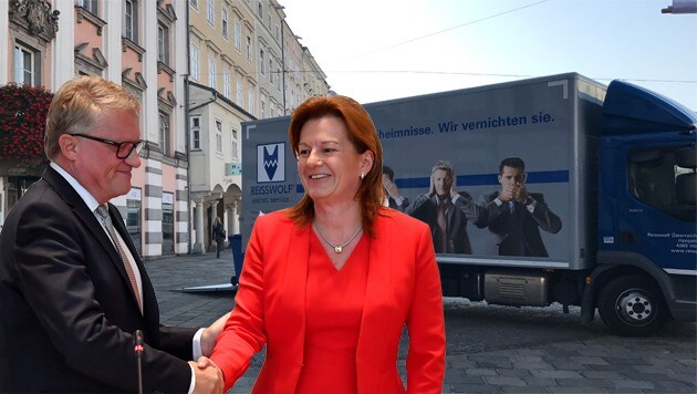 Die Linzer Vize-Bürgermeisterin Karin Hörzig vertritt Stadtchef Klaus Luger in der Aktenaffäre. (Bild: "Krone", Dostal)