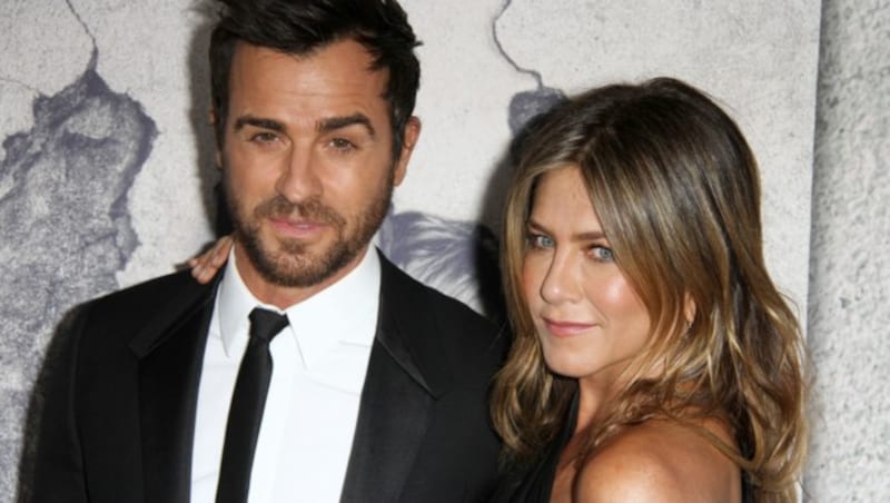 Jennifer Aniston mit Ehemann Justin Theroux (Bild: www.PPS.at)