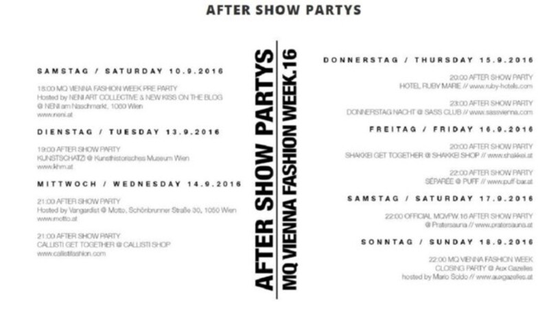 Die After-Show-Partys (Bild: MQ Vienna Fashion Werek)