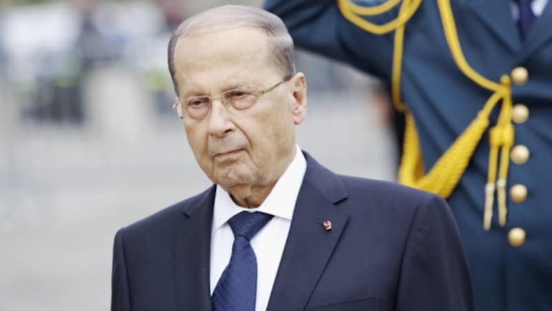 Libanons Staatschef Michel Aoun (Bild: APA/AFP/POOL/Denis ALLARD)