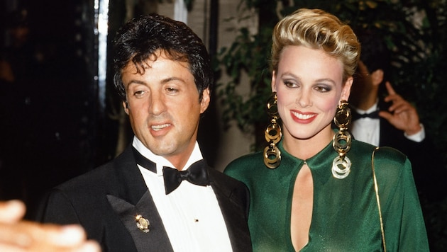 Sylvester Stallone und seine damalige Brigitte Nielsen zirka 1985 (Bild: Hollywood Picture Press/face to)