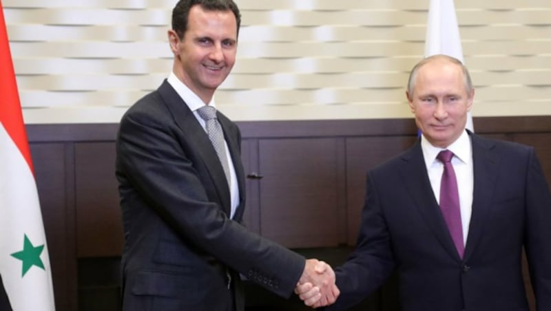 Bashar al-Assad (links) und Wladimir Putin (Bild: AFP)