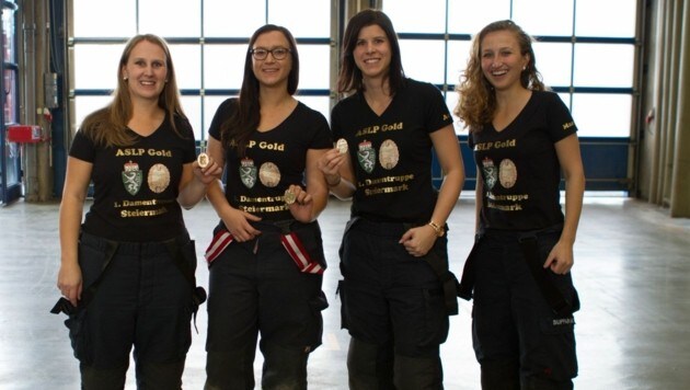 Die steirischen Golden Girls(v. li.): Eva Paluc, Marie Waiker, Ariane Zinner, Maria Suppan (Bild: David Pillinger)