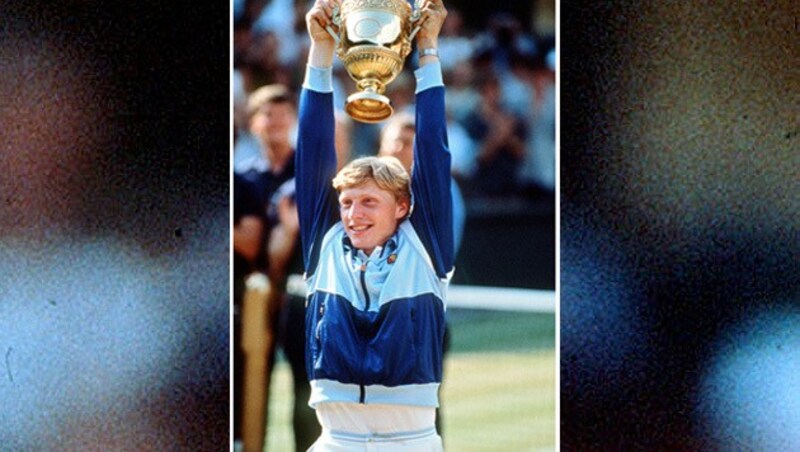 Boris Becker in Wimbledon 1985 (Bild: GEPA)