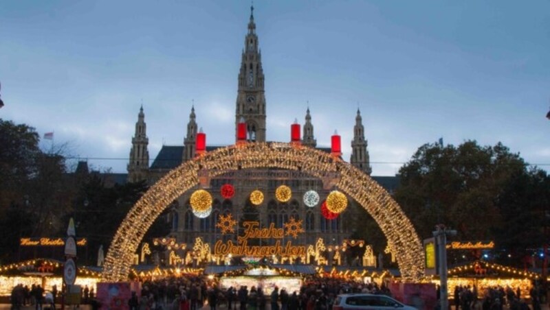 Christkindlmarkt Rathausplatz (Bild: urlaubshamster.at)