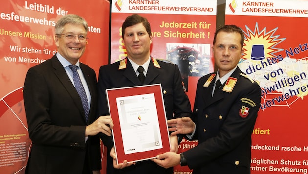 Ausgezeichnet: Ein Staatspreis für die Feuerwehrschule (Bild: Oskar Höher)