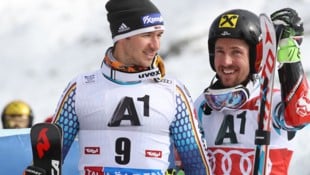 Ex-Konkurrenten und Freunde: Felix Neureuther und Marcel Hirscher. (Bild: GEPA)