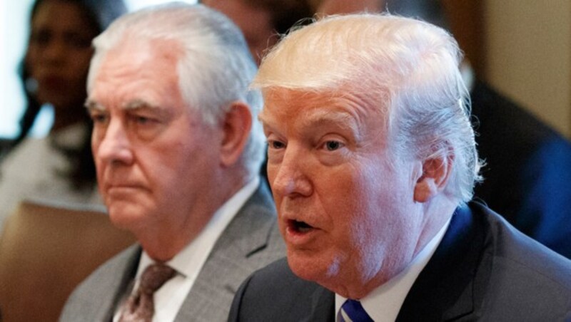 Tillerson und Trump (Bild: The Associated Press)