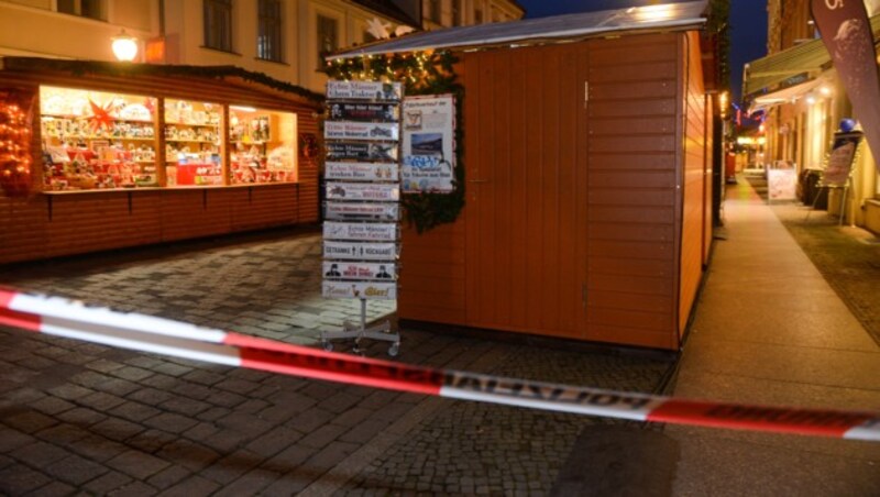 Der Potsdamer Weihnachtsmarkt musste evakuiert werden. (Bild: AFP)