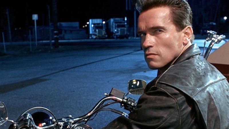 Arnold Schwarzenegger in seiner Paraderolle in „Terminator 2“ (1991) (Bild: IMDB)