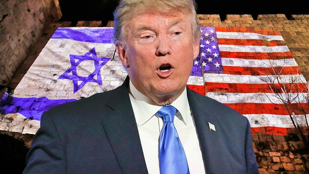 Israel sieht in Trumps Erklärung ein "Geschenk" anlässlich des 70. Jahrestags der Unabhängigkeit. (Bild: AP, AFP)