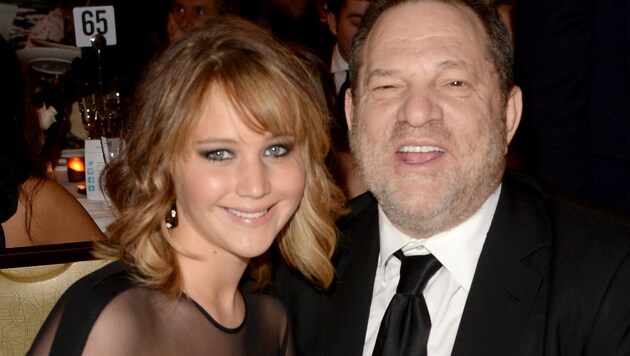 Jennifer Lawrence und Harvey Weinstein (Bild: 2013 Getty Images)